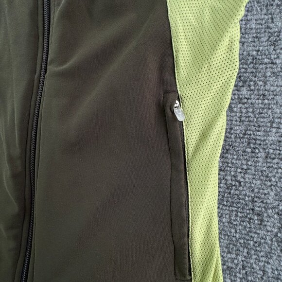 Nike Girls Green Jacket Small 4-6 Stretch Full Zip W/ Pockets, Logo Youth Kids - Picture 11 of 16